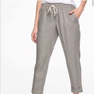 ATHLETA Bali Linen Ankle Cuffed Pants